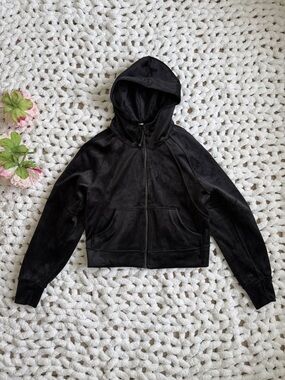 Lululemon Velour Scuba Hoodie Black Size XS/S